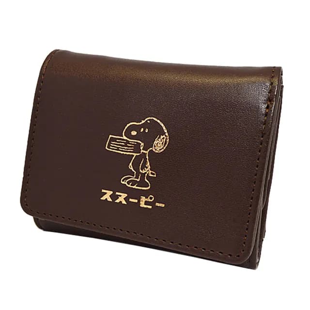 【Kamio】情人節禮物 SNOOPY 皮質短夾 三折短夾 史努比 復古的