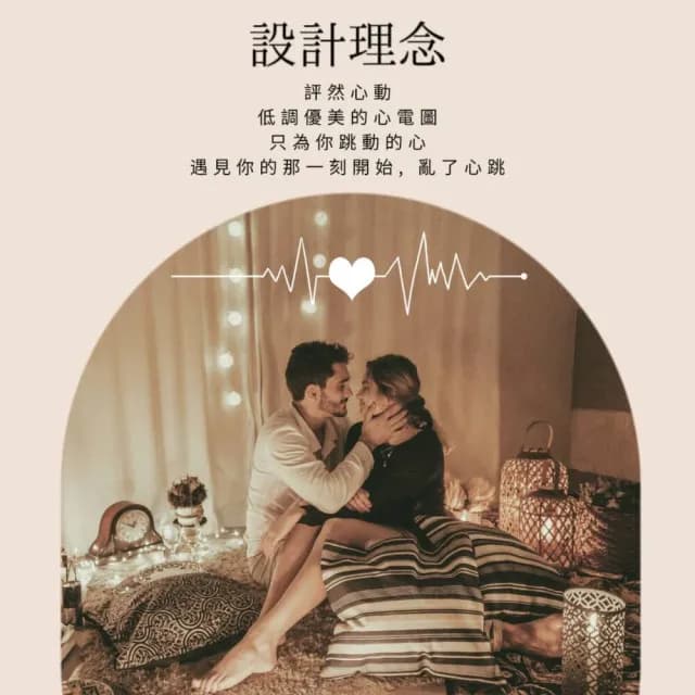 心動檢測 心電感應情侶手環(手環 手鍊 情侶 生日禮物)