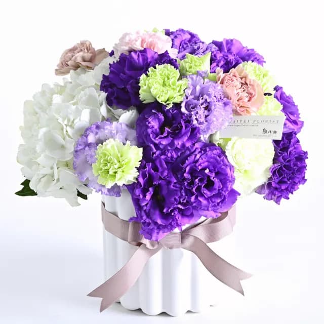 【台北花苑】致敬媽媽　紫色母親節限定花禮(康乃馨 送禮 禮物 盆花)