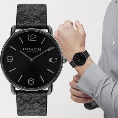 【COACH】Elliot C字皮帶手錶男錶 520禮物 送禮 手錶(CO14602673)