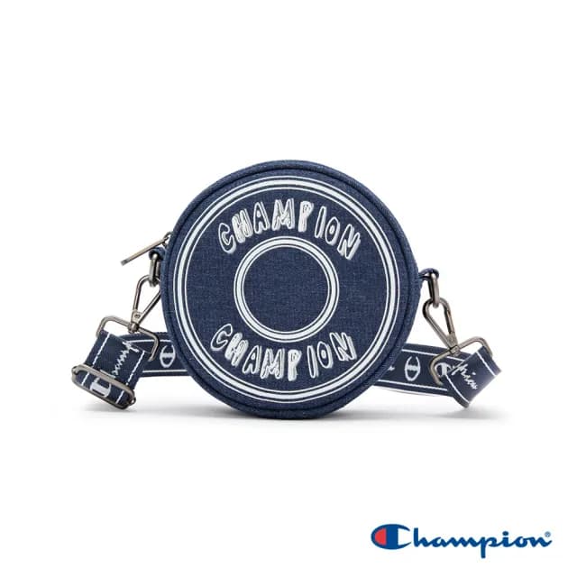 【Champion】情人節禮物 官方直營-質感帆布圓餅包(深藍色)