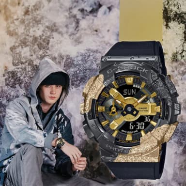 【CASIO 卡西歐】G-SHOCK 40 週年探險家之石系列 雙顯手錶 送禮 禮物 推薦(GM-114GEM-1A9)