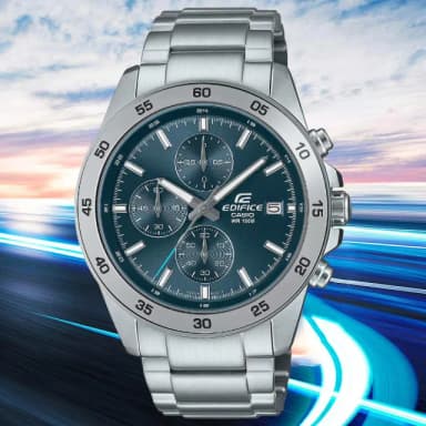 【CASIO 卡西歐】EDIFICE 經典運動三眼計時手錶 送禮 禮物 推薦(EFR-526D-2AV)
