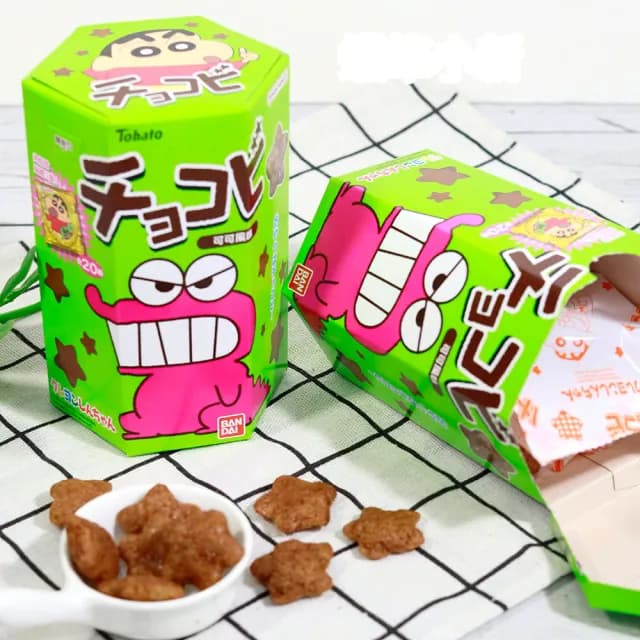 【BANDAI 萬代】蠟筆小新巧克比可可風味餅乾(25g)