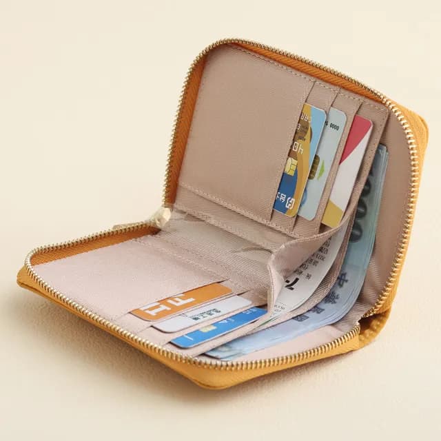 【CHENSON】雙11 尼龍10卡2鈔中夾 外側附獨立零錢袋 錢包 尼龍(W24616)