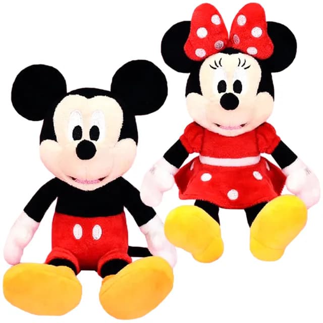 【TDL】迪士尼米奇米妮絨毛娃娃玩偶抱枕38公分 89059(生日禮物 聖誕節)