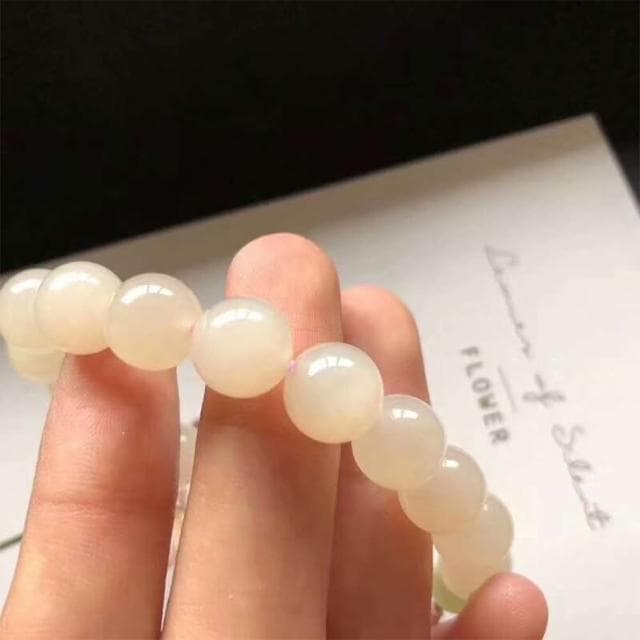 【LEEHER】手鍊串珠 煙紫色手鍊 招財手鍊 和田玉手串 送女友 送閨蜜 禮物 玉手鍊 佛珠手鍊 和田玉手鍊