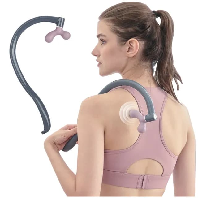 【Kyhome】肩胛骨縫按摩器 背部 肩膀頸椎按摩 穴位錘敲 鉤背按摩捶 交換禮物