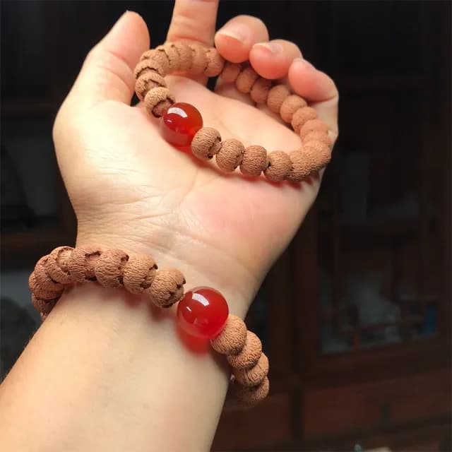 【LEESA】蓮花菩提子 男女手鍊 送長輩 招財 開運手鍊 避邪手鍊 送禮 佛珠手鍊 求好運長智