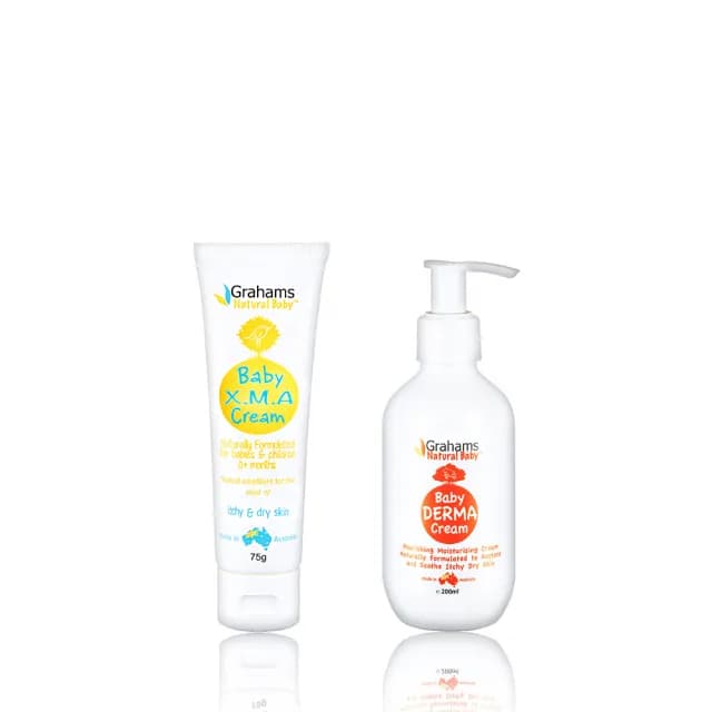 【Grahams 珂然】嬰兒全能修護霜75g+嬰兒舒敏潤膚霜200ml(修護/保濕/乳液)