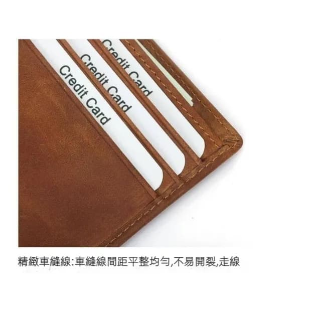 【L’ANDYA☆台灣好購】情人節禮物 真皮包包 防盜刷男用皮夾(男生皮夾 瘋馬皮 男皮夾 超薄短夾 錢包男 防RF