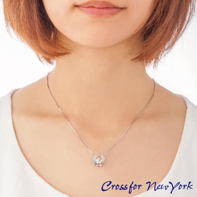 【Crossfor New York】日本原裝純銀懸浮閃動項鍊Mellow 柔和(提袋禮盒-生日禮物情人節送禮)