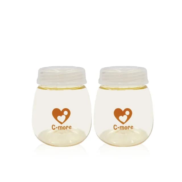【C-more新貝樂】黃金PPSU寬口儲奶瓶180ml 兩入裝