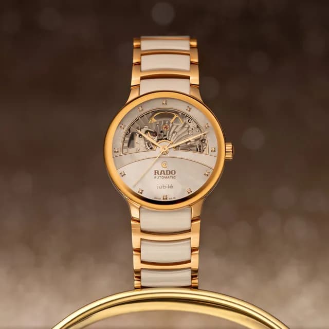【Rado 雷達表】Centrix 晶萃真鑽開芯機械錶-35mm送禮推薦(R30029922)
