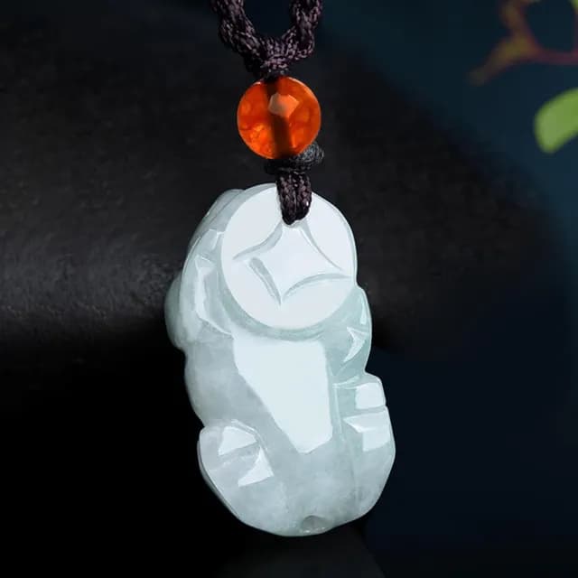 【Paiya 派亞】緬甸A貨翡翠小號金錢貔貅玉石吊墜挂件皮丘男女玉佩玉器(過節送禮/交換禮物)