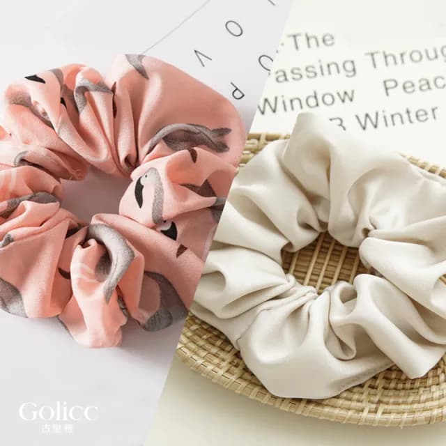 【Gulicc】髮圈 夏季新款 氣質莫蘭迪 2入(雙11 聖誕節 生日 髮飾 頭飾 大腸圈 髮夾 禮物)