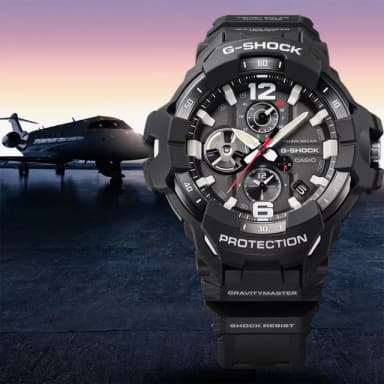 【CASIO 卡西歐】G-SHOCK MASTER OF G 專業航空錶 太陽能藍芽飛行錶 送禮 禮物 推薦(GR-B300-1A)