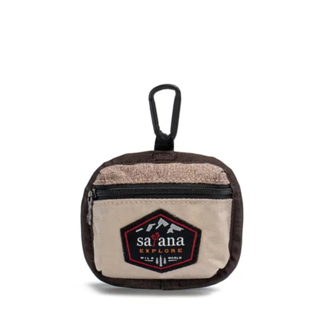 【satana】雙11限定★Explore 探索卡片零錢包(奶茶色拼接)