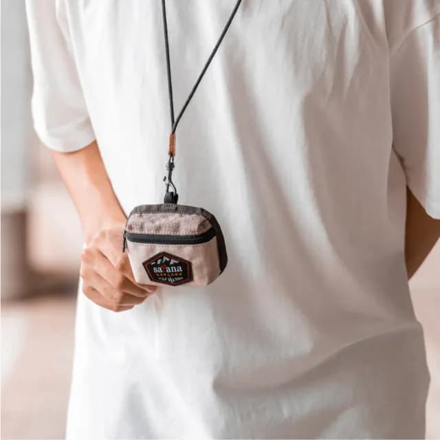 【satana】雙11限定★Explore 探索卡片零錢包(奶茶色拼接)