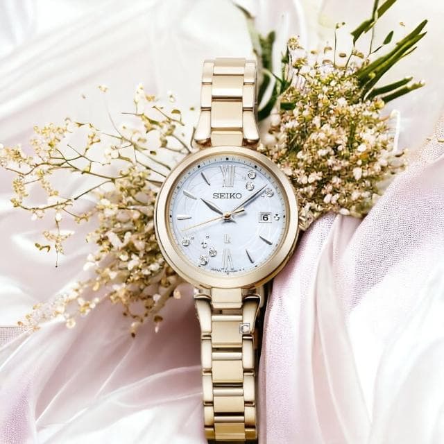 【SEIKO 精工】伊甸園聯名 鈦金屬 太陽能錶電波錶 女錶 指針錶 指針錶 手錶 禮物 畢業(1B32-0BK0G.SSQW084)