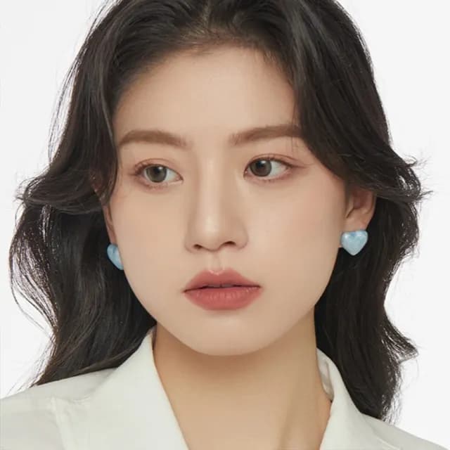 【KT DADA】情人節禮物 包包 Y2K 復古耳環 個性耳環 女生禮物 日系耳環 愛心耳環 耳環 耳針 大理石紋耳環