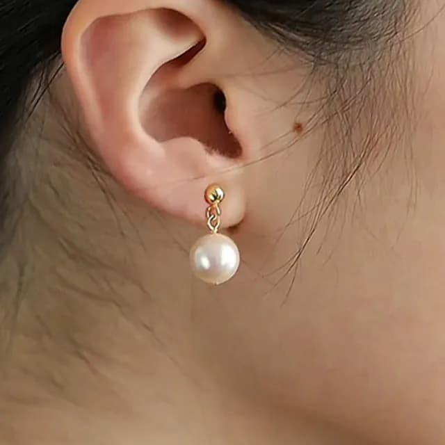 【KT DADA】情人節禮物 女生飾品 貝珠耳釘 2024年秋冬耳環 耳環 天然珍珠 s925銀 飾品 抗過敏耳環 復古耳環