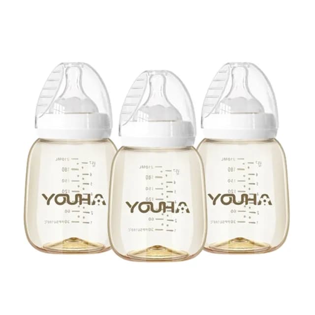 【優合】Youha PPSU寬口奶瓶-210ml(3入促銷組)