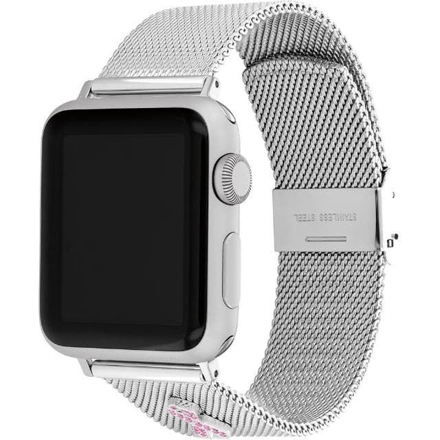 【COACH】Apple Watch 錶帶 38/40/41mm 適用 粉紅色水晶絲帶 米蘭錶帶 母親節 送禮 禮物(不含手錶)