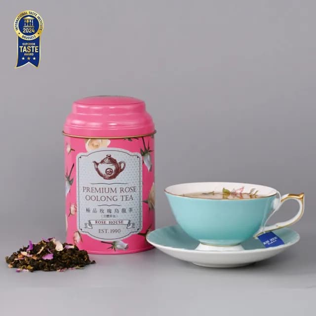【古典玫瑰園】極品玫瑰烏龍茶立體茶包30入罐裝(極品玫瑰烏龍茶)