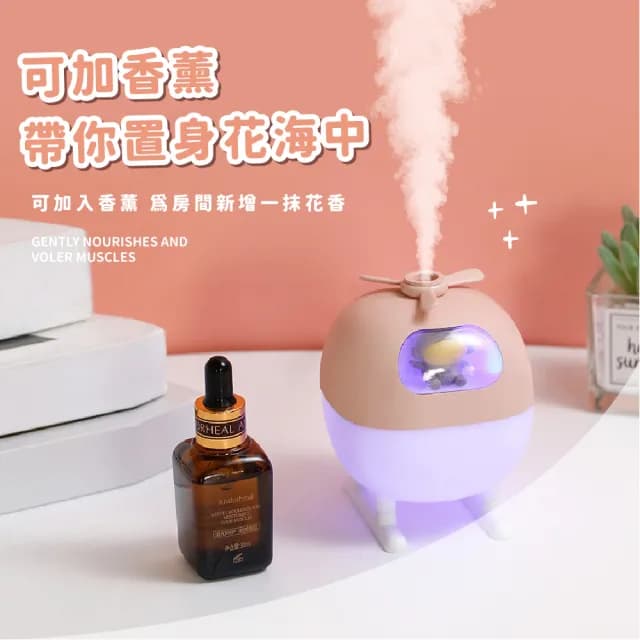 【起飛囉】靜音宇航員直升機加濕器(七彩變色 水氧機 加濕機 薰香機 香氛機 小夜燈 精油機 擴香 床頭燈)