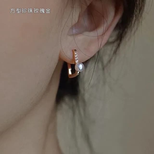 【HaNA 梨花】韓國．永不過時的美好雙層細鑽耳環