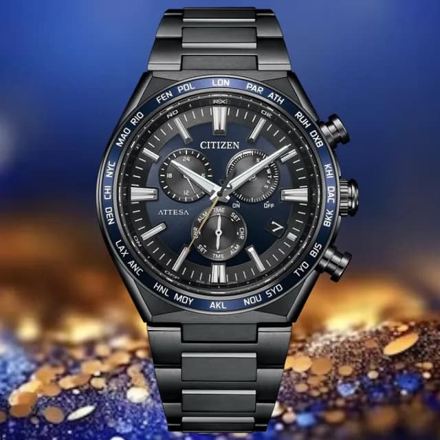 【CITIZEN 星辰】官方授權 光動能鈦金屬 萬年曆電波錶 41.1mm(CB5967-66L 禮物推薦)