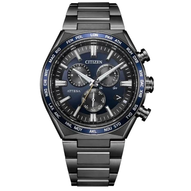 【CITIZEN 星辰】官方授權 光動能鈦金屬 萬年曆電波錶 41.1mm(CB5967-66L 禮物推薦)