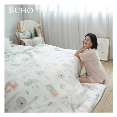 【BUHO 布歐】台灣製100%TENCEL天絲™床包枕套組-單人(多款任選)