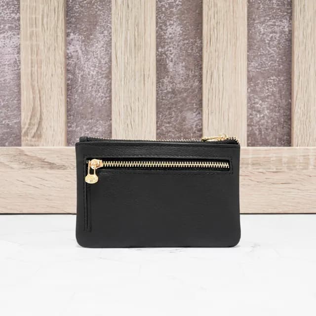 【OMC】雙11 真皮 簡單生活軟牛皮卡片鑰匙零錢包4024(真皮包包 9色任選)