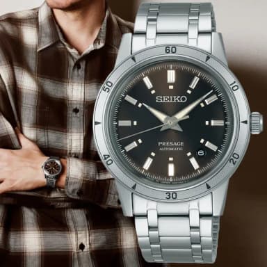 【SEIKO 精工】PRESAGE系列 Style60’s 復古風 機械腕錶 母親節 禮物 推薦(SRPL09J1/4R35-06H0U)