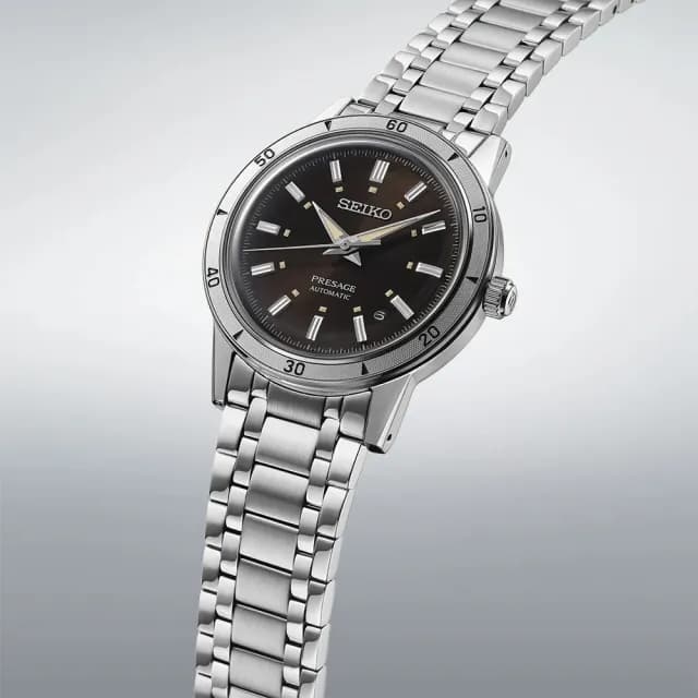 【SEIKO 精工】PRESAGE系列 Style60’s 復古風 機械腕錶 七夕 情人節 禮物 送禮 推薦(SRPL09J1/4R35-06H0U)