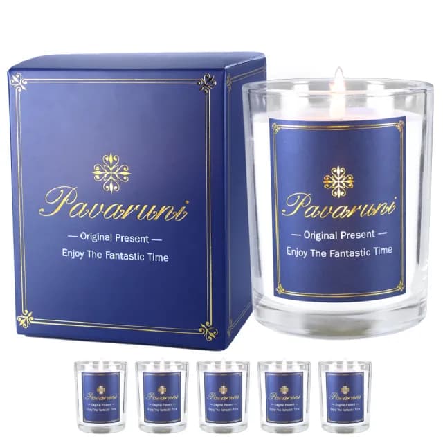 【Pavaruni】美國香氛蠟燭20種香味450g(禮盒大豆蠟植物天然精油花香木質果香生日聖誕交換女友女生情人禮物 