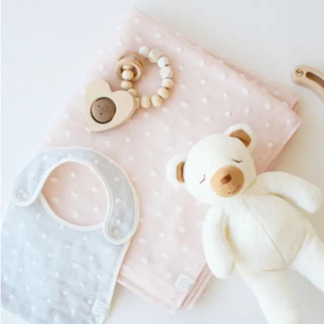 【KONTEX】日本有機棉自然圓點長毛巾浴巾- 3色(100% 日本製)