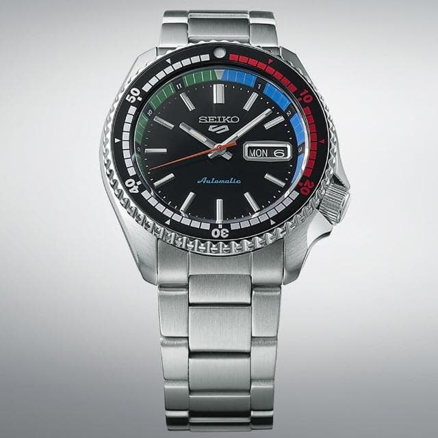 【SEIKO 精工】霹靂舞國手 孫振配戴款 5 Sports 55周年SKX機械錶 母親節 送禮 禮物(SRPK13K1/4R36-15D0D)