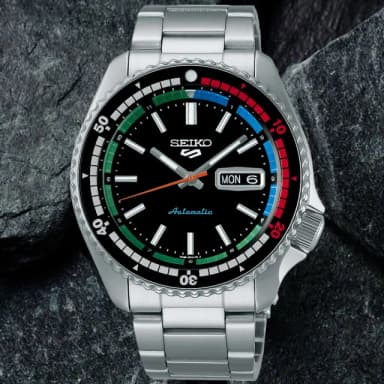 【SEIKO 精工】5 Sports 系列 55周年現代詮釋版 機械腕錶 母親節 禮物 推薦(SRPK13K1/4R36-15D0D)