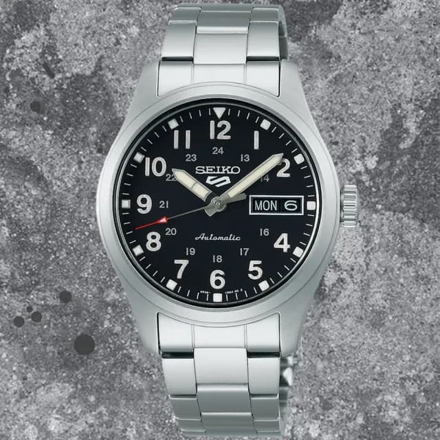 【SEIKO 精工】5 Sports系列 Lineup 復古軍風 機械腕錶 七夕 情人節 禮物 送禮 推薦(SRPJ81K1/4R36-13P0D)