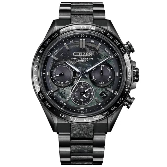 【CITIZEN 星辰】闇月限量 韋禮安配戴款 廣告款 GPS鈦金屬光動能腕錶 畢業禮物 送禮 推薦(CC4065-61Y)