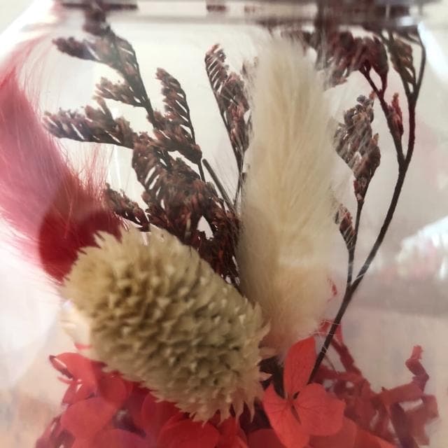 【A-ONE 匯旺】婚禮小花束 紅兔尾草 乾花瓶小夜燈 玫瑰花束 畢業永生花 結婚禮物 生日母親節 情人節 聖誕節