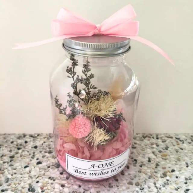 【A-ONE 匯旺】乾燥花束 永生球花 紅玫瑰 畢業乾燥花 永生花束 許願瓶夜燈 情人節 生日 聖誕節 交換禮物
