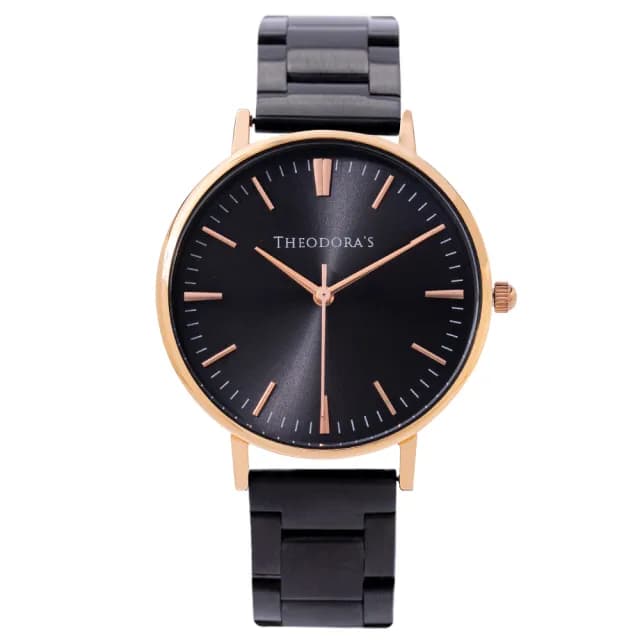 【THEODORA’S 希奧朵拉】(小錶面)-Hera 簡約中性款可拆節實心鋼鍊帶手錶(女錶 簡約手錶)
