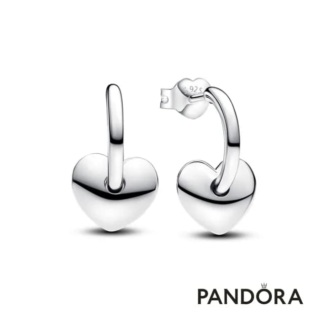 【Pandora官方直營】愛心開圈耳環-絕版品
