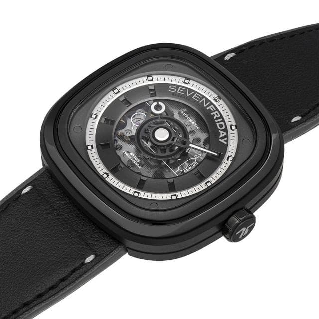 【SEVENFRIDAY】限定發行版超酷黑 T系列機械錶-45mm 送禮 禮物 推薦(T1/04)