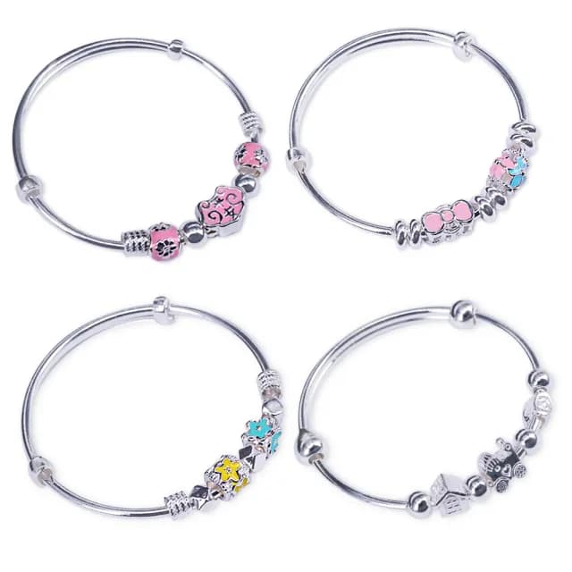 【JING YANG 晶漾】999純銀兒童手鐲多選款(小孩手環彌月銀飾送禮禮物)