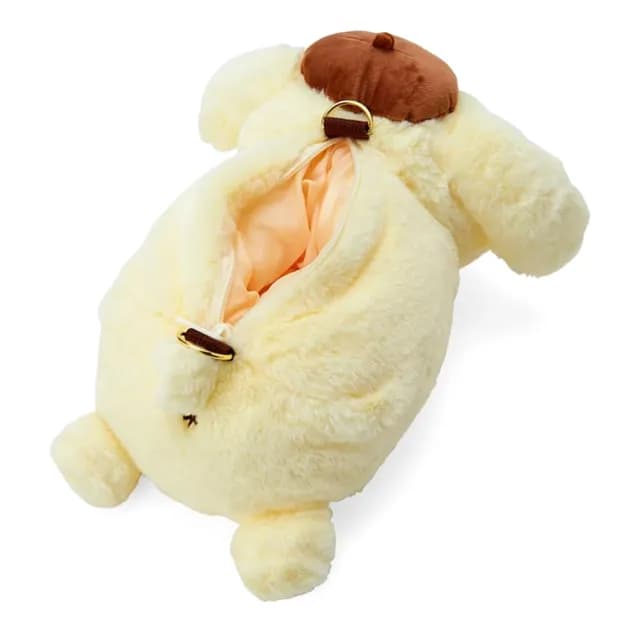 【SANRIO 三麗鷗】父親節禮物 布丁狗生日系列 絨毛造型兩用包 手提包 斜背包 布丁狗 屁屁